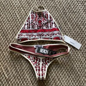 Beach riot knit bikini